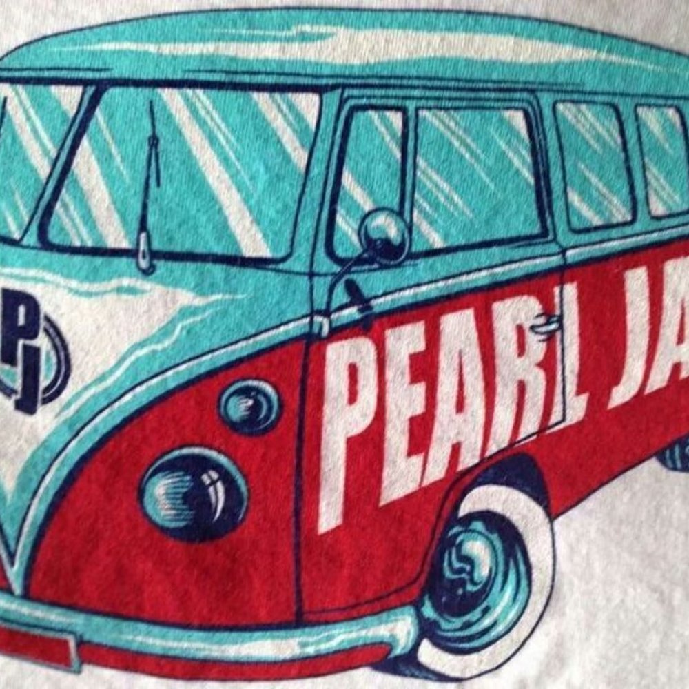 Vintage Pearl Jam T-Shirt 90s VW Bus tour 2XL-3XL